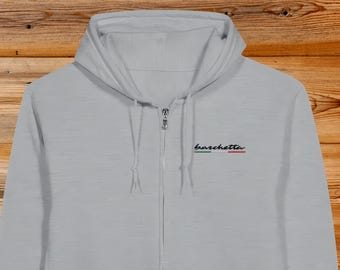 Sweat à capuche zippé Barchetta brodé : mélange de coton biologique