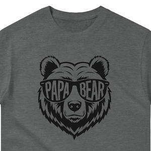 T-shirt papa ours pour papa, chemise ours, tee-shirt papa ours, t-shirt pour papa, cadeau pour papa, lunettes de soleil papa ours, chemise papa cool, cadeau de fête des pères