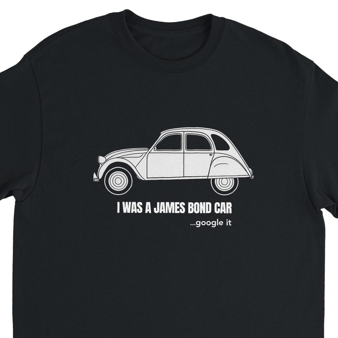 T-shirt 2CV Citroen - 100% Coton Made In Italy - Tailles XS à XXL - Coupe Régulière