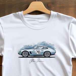 クラシックイタリアンスポーツカーレーシングTシャツ、クラシックカーシャツ、お父さんへのカーギフト、彼へのカーギフト、お父さんTシャツ、男性へのカーギフト