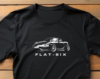 Flat six classic german sports car tshirt for him car gift, car tshirt