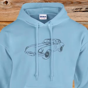 英国スポーツカー パーカー、クラシックカー ファン向けパーカー、お父さんへのプレゼント、車用パーカー、ビンテージ カー パーカー、車用パーカー、お父さん用パーカー