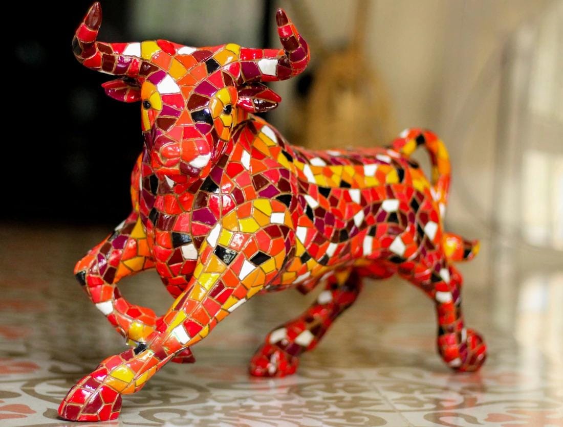 Barcino Mosaic Figurines - Etsy