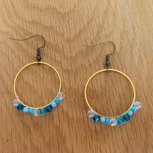 Turquoise Creole Earring