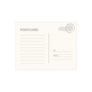 Postcard Bundle Set, Vintage Style Stationery, Blank Cards for Letters, Greeting Cards, DIY Postcards, Art Supplies