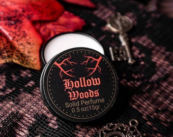 Green Witch Solid Perfume, Fresh Woody Scent, Gothic Fragrance Balm, Natural Perfume