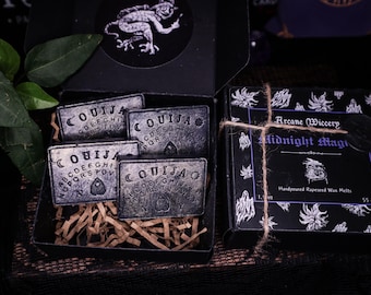 Witchy Ouija Board Wax Melts, Frankincense & Myrrh Scent, Dark Academia Home Fragrance, Spooky Decor, Unique Halloween Gift Idea