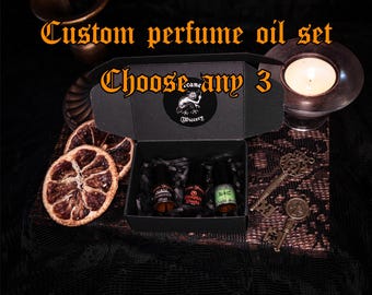 Ontdekkingsset parfumolie, keuze uit 3, spookachtige aroma's, uniseks geurset
