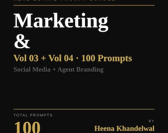 Real Estate Marketing AI Prompts | 100 ChatGPT Prompts for Realtors (PDF)