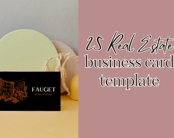25 Real Estate business card templates , printable estate templates