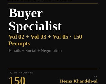 Real Estate Buyer Agent Prompts | 150 AI ChatGPT Scripts (PDF)