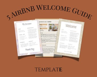 Airbnb Welcome Sign Template| Welcome Sign for Airbnb Hosts |Vacation Rental Printable | Guest Arrival Poster | VRBO, House Rules, WIFI Sign