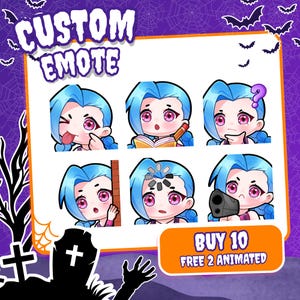 Benutzerdefinierte Twitch Emotes | Animierte Emotes | Twitch Emote für Streamer | YCH | Tier Emotes | Chibi-Stil | Twitch Emotes | Discord Emotes