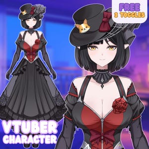 Custom VTuber Model Live2D Commission, Vtuber Assets, Vtuber Model, PNGTuber, Vtuber Male & Female, Vtuber Model Commission, Anime Art