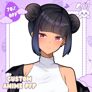 Aangepaste PBB, pfp-anime, pfp-commissie, pfp voor Twitch, Vtuber-pfp, profielpictogram, anime, profielfoto, png-pfp, sociale media