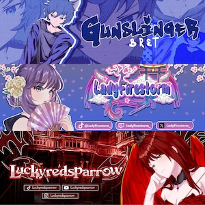 Twitch Banner Custom, Twitch banner, Anime Banner | Banner Design, Twitter Banner, Youtube Banner, Discord Banner, Kick Banner