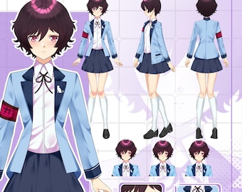Custom Anime Character Reference Sheet, Fursona Commission