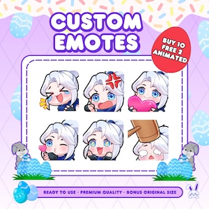 Custom Twitch Emotes | Animated Emotes | Twitch Emote for streamer | YCH | Animal Emotes | Chibi Style | Kick Emotes | Discord Emotes