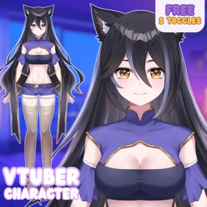 Aangepast Vtuber-model commercieel gebruik, vtuber-activa, Live2d vtuber-model, Vtuber-ontwerp, 2D Vtuber, Live2D Vtuber Commission, pngtuber