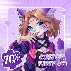 Furry Art Commission | Fursona Commission | Custom Furry PFP | Furry PFP | Furry Headshot & Icon | Furry Icon Sketch|Anime Furry|Furry Avatar
