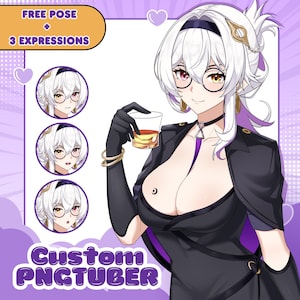 カスタムPNGTuberモデル、GIFtuberキャラクター、Twitchストリームアバター | Veadotube、Fugi PNGtubers