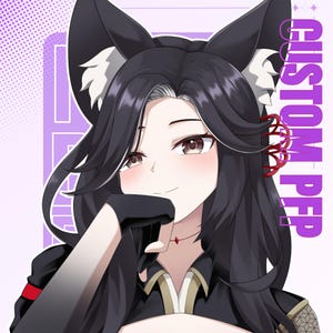 Aangepaste anime-illustratie, commissie anime-personage, pictogram, PBB, animekunst, portret aangepaste anime, originele animekunst, OC, fanart