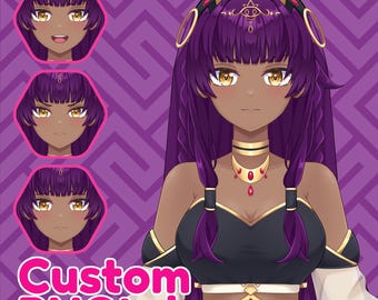 Custom PNGTuber Model, PNGTuber Commission, GIFTuber, Pngtuber Character Design for Stream, PNGtuber, PNG Model, VeadoTube, Vtuber Model
