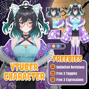 Benutzerdefiniertes Vtuber-Modell kommerzielle Nutzung, Vtuber-Assets, Live2D-Vtuber-Modell, Vtuber-Design, 2D-Vtuber, Live2D-Modell Kommerzielle Nutzung, Pngtuber
