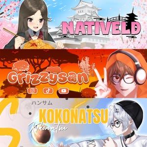 Twitch Banner Custom, Twitch banner, Anime Banner | Banner Design, Twitter Banner, Youtube Banner, Discord Banner, Kick Banner