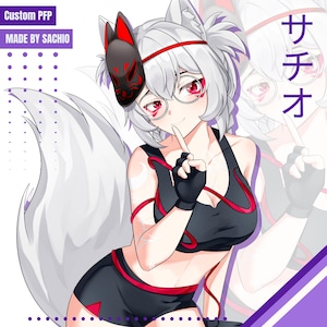 Custom Anime PFP, Character Illustration, Social Media Avatar, Roblox, Discord, Twitch, Youtube