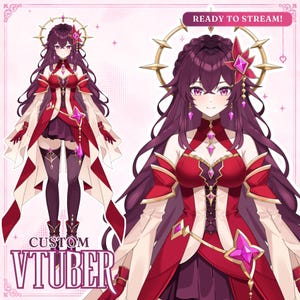 Custom Anime VTuber Model with Live2D Rigging, Ready to Stream