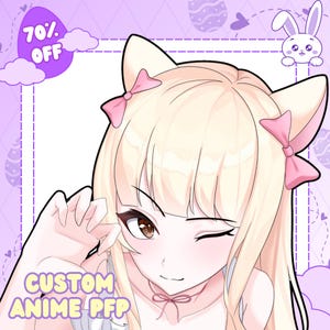 Aangepaste PBB, pfp-anime, pfp-commissie, pfp voor Twitch, Vtuber-pfp, profielpictogram, anime, profielfoto, png-pfp, sociale media