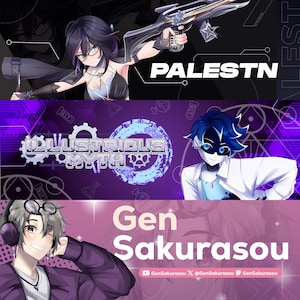 Twitch Banner Custom, Twitch banner, Anime Banner | Banner Design, Twitter Banner, Youtube Banner, Discord Banner, Kick Banner