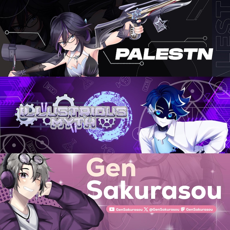 Twitch Banner Custom, Twitch banner, Anime Banner | Banner Design, Twitter Banner, Youtube Banner, Discord Banner, Kick Banner