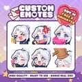 Custom Twitch Emotes | Animated Emotes | Twitch Emote for streamer | YCH | Animal Emotes | Chibi Style | Twitch Emotes | Discord Emotes