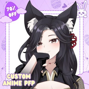 Custom PFP, pfp Anime, pfp Commission, pfp for Twitch, Vtuber pfp, Profile Icon, Anime, Profile Picture, Pngtuber pfp, Social Media