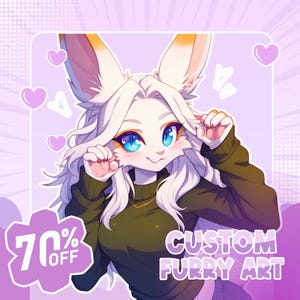 Furry Art Commission | Fursona Commission | Custom Furry PFP | Furry PFP | Furry Headshot & Icon | Furry Icon Sketch|Anime Furry|Furry Avatar
