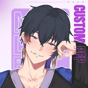 Custom Pfp, Anime Character Commission, Pfp commission, profile icon, profile picture, OC, Fanart, Anime Ilustration, Pfp anime avatar