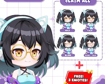 Custom Chibi PNGTuber Commission | PNG Streaming Avatar Commission | Chibi PNGtuber Model | personalized PNGTuber | Digital download