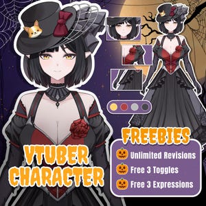 Modelo VTuber personalizado (encargo Live2D), recursos VTuber, modelo VTuber, PNGTuber, VTuber masculino y femenino, encargo de modelo VTuber, arte anime