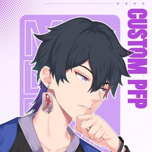 Aangepaste anime-illustratie, commissie anime-personage, pictogram, PBB, animekunst, portret aangepaste anime, originele animekunst, OC, fanart