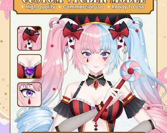 Benutzerdefinierte Anime Vtuber Live2D Model Kommision: Inklusive Rigging + freie Expression und Toggles | Bereit zum Streamen vonAvatar | Twitch Youtube Kick