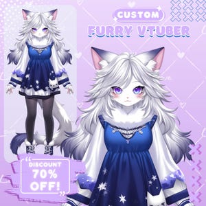 カスタム Live2D ファーリー Vtuber、カスタム ファーリー Vtuber、Vtuber モデル、ペット vtuber、Fursona、Anthro、ファーリー ベース、ファーリー アバター、ファーリー アート、PetTuber