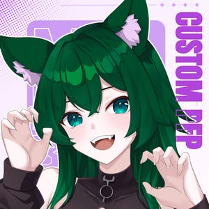Aangepaste anime-illustratie, commissie anime-personage, pictogram, PBB, animekunst, portret aangepaste anime, originele animekunst, OC, fanart