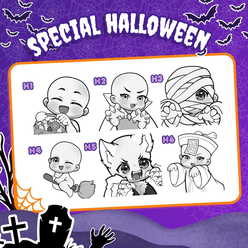 special halloween emotes poses.