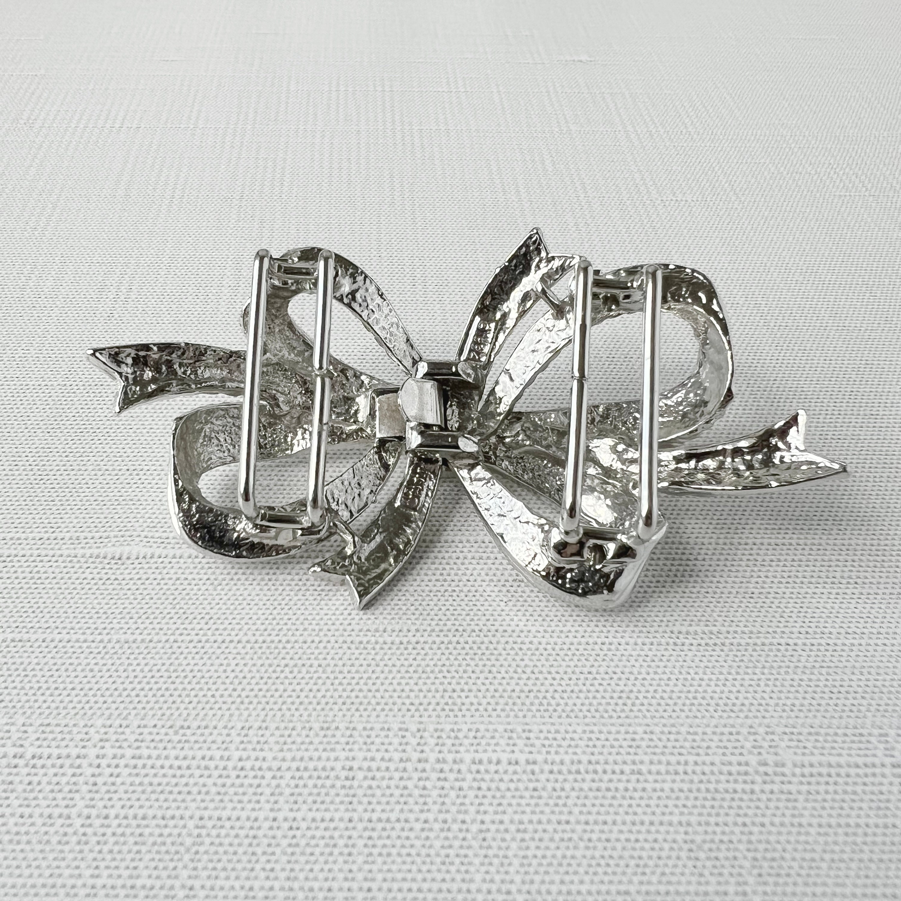 Vintage Mimi Di N Silver-tone Bow Belt Buckle - Etsy display picture 2