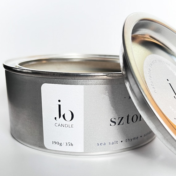 STORM | scented soy candle | Tin-Encased Soy Candle Inspired by the Baltic Sea 190g