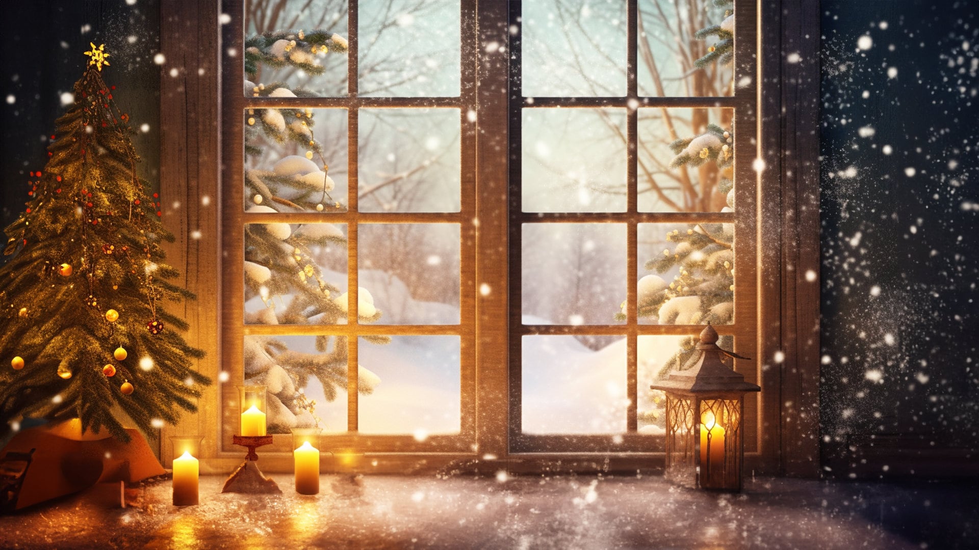 Christmas Office Zoom Background Pack, Virtual