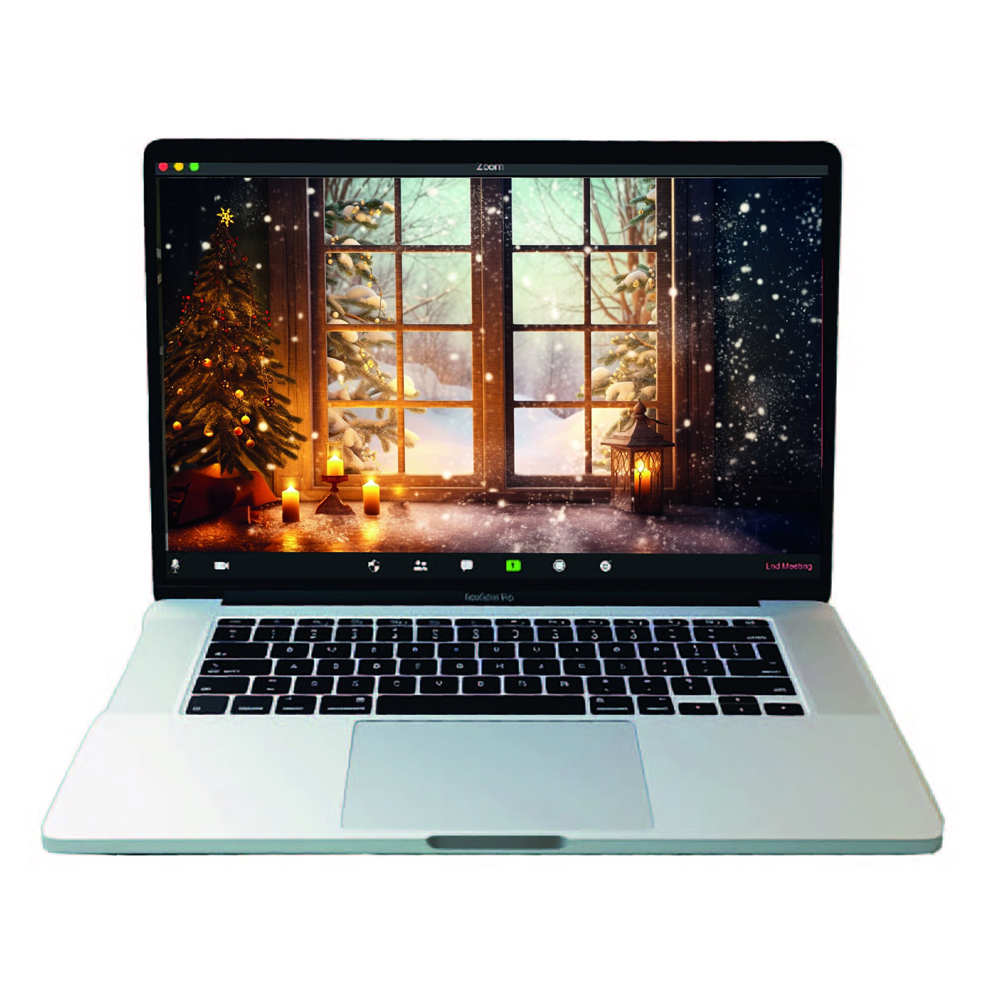 Christmas Office Zoom Background Pack, Virtual