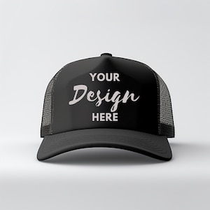 Black Baseball Hat Mockup, Mesh Cap Mockup, Black Hat Mockup, Blank Baseball Hat Mockup, Mens Hat Mockup, Black Cap Mockup Summer Hat Mockup